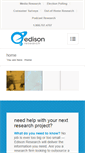 Mobile Screenshot of edisonresearch.com